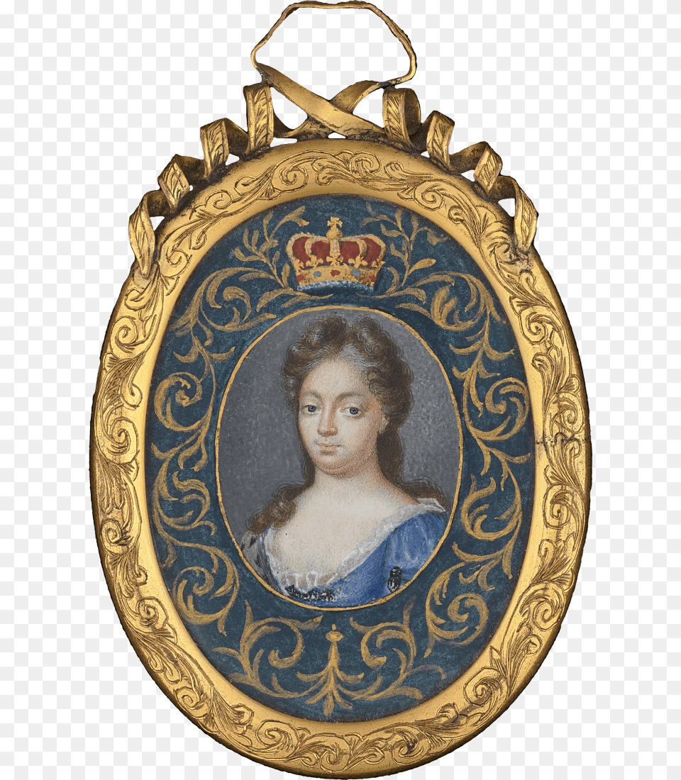 English School Queen Mary Ii Wearing Blue Dress With Circle, Art, Painting, Woman, Wedding Png