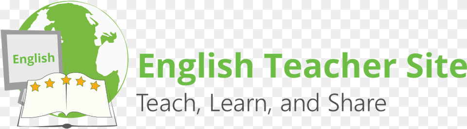English Teacher Website Logo Website For Teaching English, Green Free Transparent Png