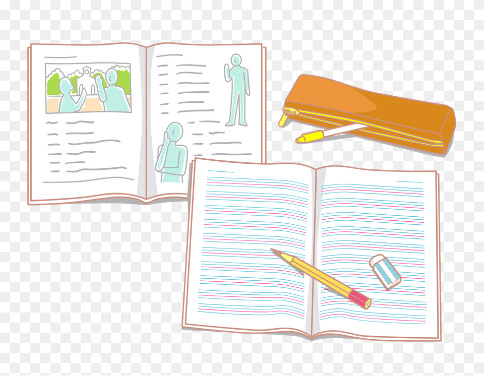 English Textbook And Notebook Clipart, Page, Text, Book, Publication Free Transparent Png