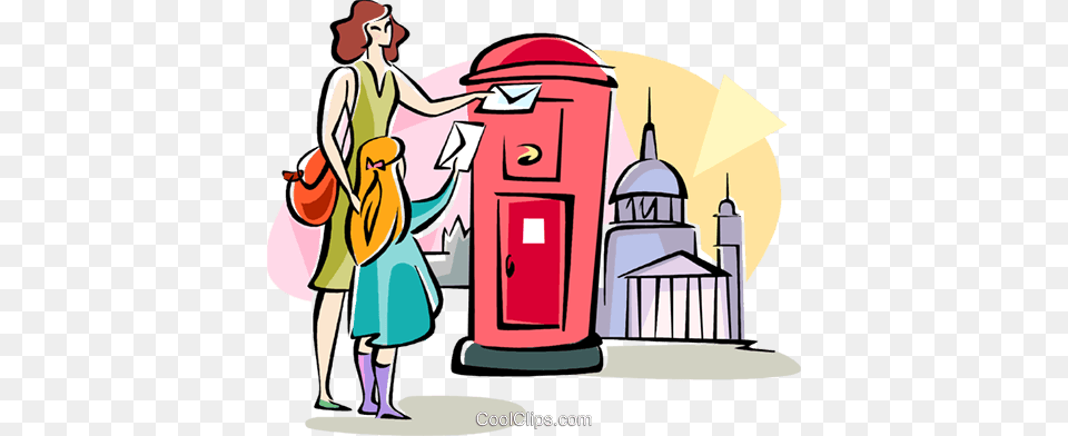 English Woman Dropping Off Her Mail Royalty Vector Clip Art, Person, Face, Head Free Png Download