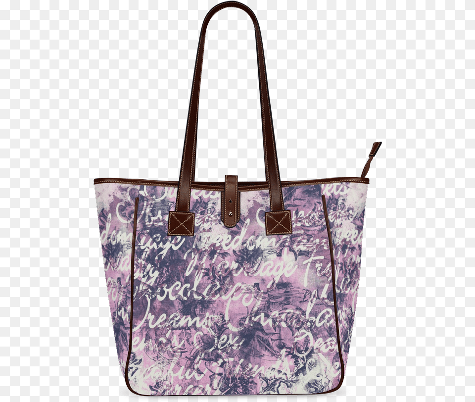 English Words With Purple Background Classic Tote Bag Tote Bag, Accessories, Handbag, Purse, Tote Bag Png