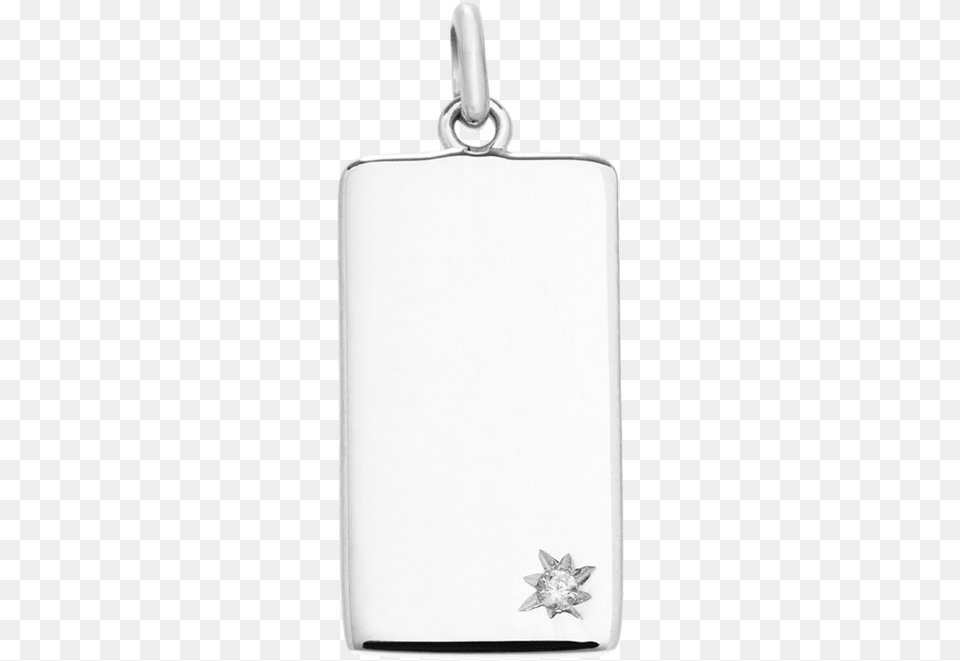 Engravable Rectangle Tag Locket, Accessories, Silver, Pendant Free Png Download