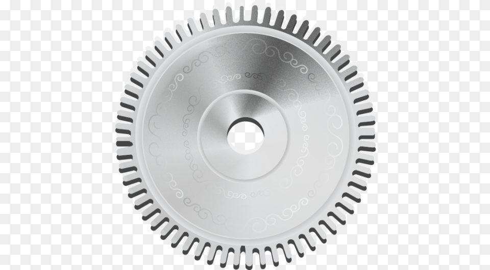 Engraved Flat Metallic 3d Vector Gear With Fine Teeth Cutting Tool, Machine, Wheel Free Png