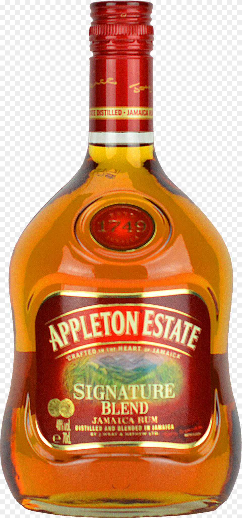 Engraved Text On A Bottle Of Personalised Appleton Appleton Estate, Alcohol, Beverage, Liquor, Beer Png