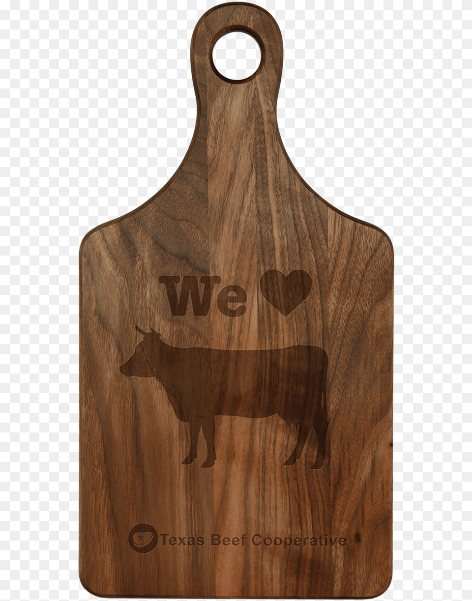 Engraved Walnut Paddle Shaped Cutting Board Cutting Board, Wood, Chopping Board, Food, Animal Png