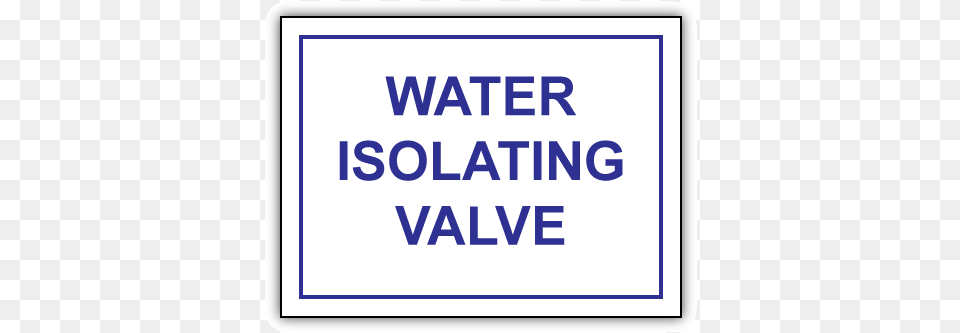 Engraved Water Isolating Valve Sign Water Isolation Valve Sign, Symbol, Text, Page Png Image