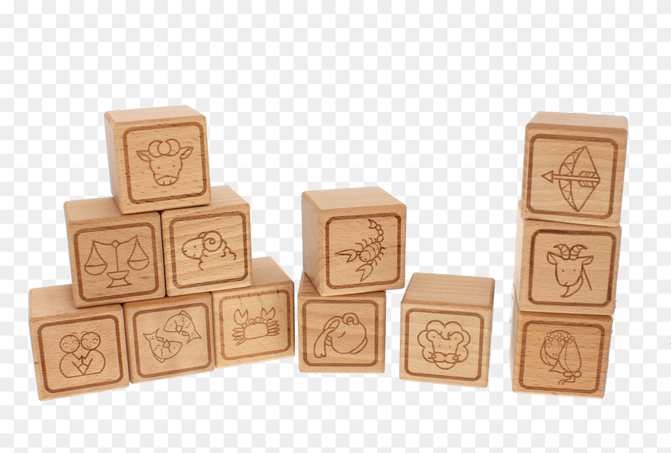 Engraved Wooden Cubes Wood, Brick, Box, Person Free Png Download
