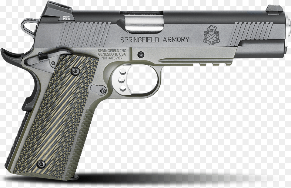 Enhanced Micro Pistol Model Handgun Springfield Armory 1911 Mc Operator, Firearm, Gun, Weapon Free Transparent Png