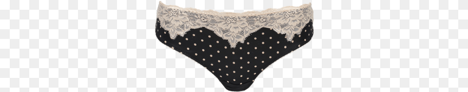 Enhanced Support Dotty Black Amp Nude Undergarment, Clothing, Lingerie, Panties, Underwear Png