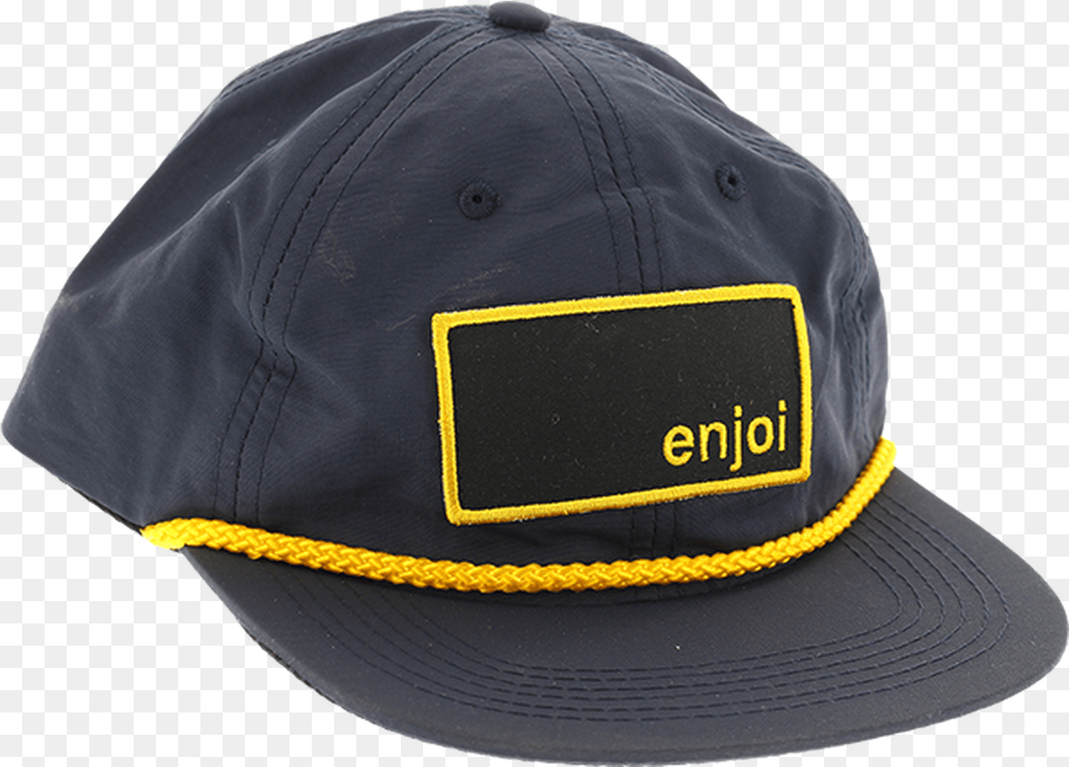 Enjoi Box Logo Captain Hat Adj Navyyel For Baseball, Baseball Cap, Cap, Clothing Free Png Download