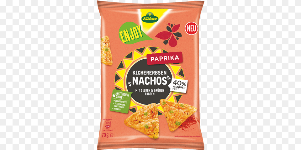 Enjoy Chickpeas Nachos Paprika Khne U2013 Made With Love Khne Enjoy Kichererbsen Nachos, Advertisement, Food, Pizza, Snack Png Image