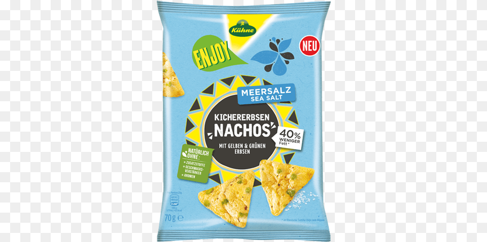 Enjoy Chickpeas Nachos Sealsalt Khne U2013 Made With Love Khne Kichererbsen Nachos, Food, Snack, Advertisement, Bread Png