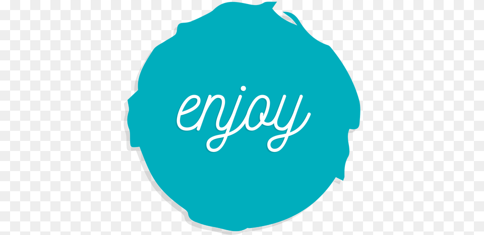 Enjoy Circle Sign U0026 Svg Vector File Circle, Turquoise, Sphere, Text, Baby Free Png Download