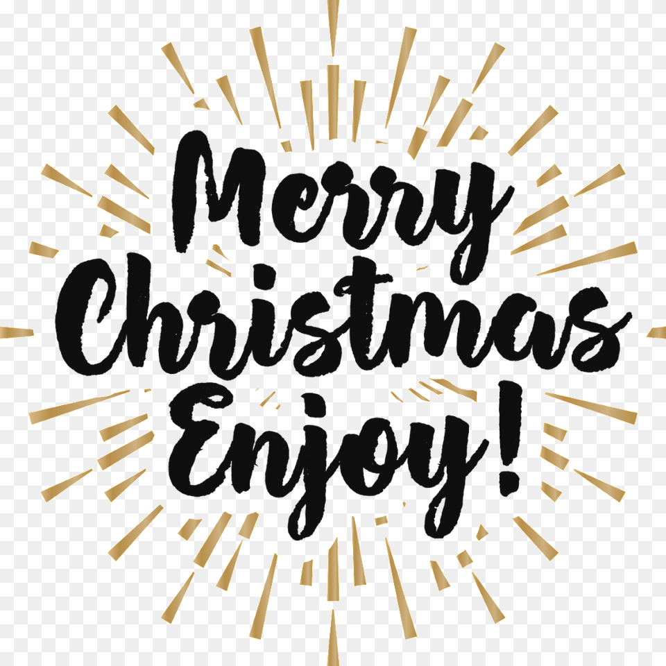 Enjoy Happy Christmas Decoration Vector Christmas Day, Text Free Transparent Png