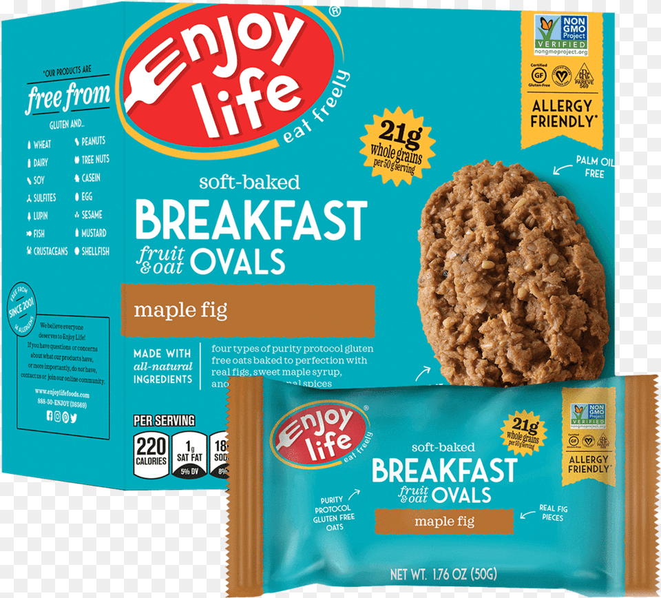 Enjoy Life Breakfast Ovals, Advertisement, Food, Sweets, Poster Png