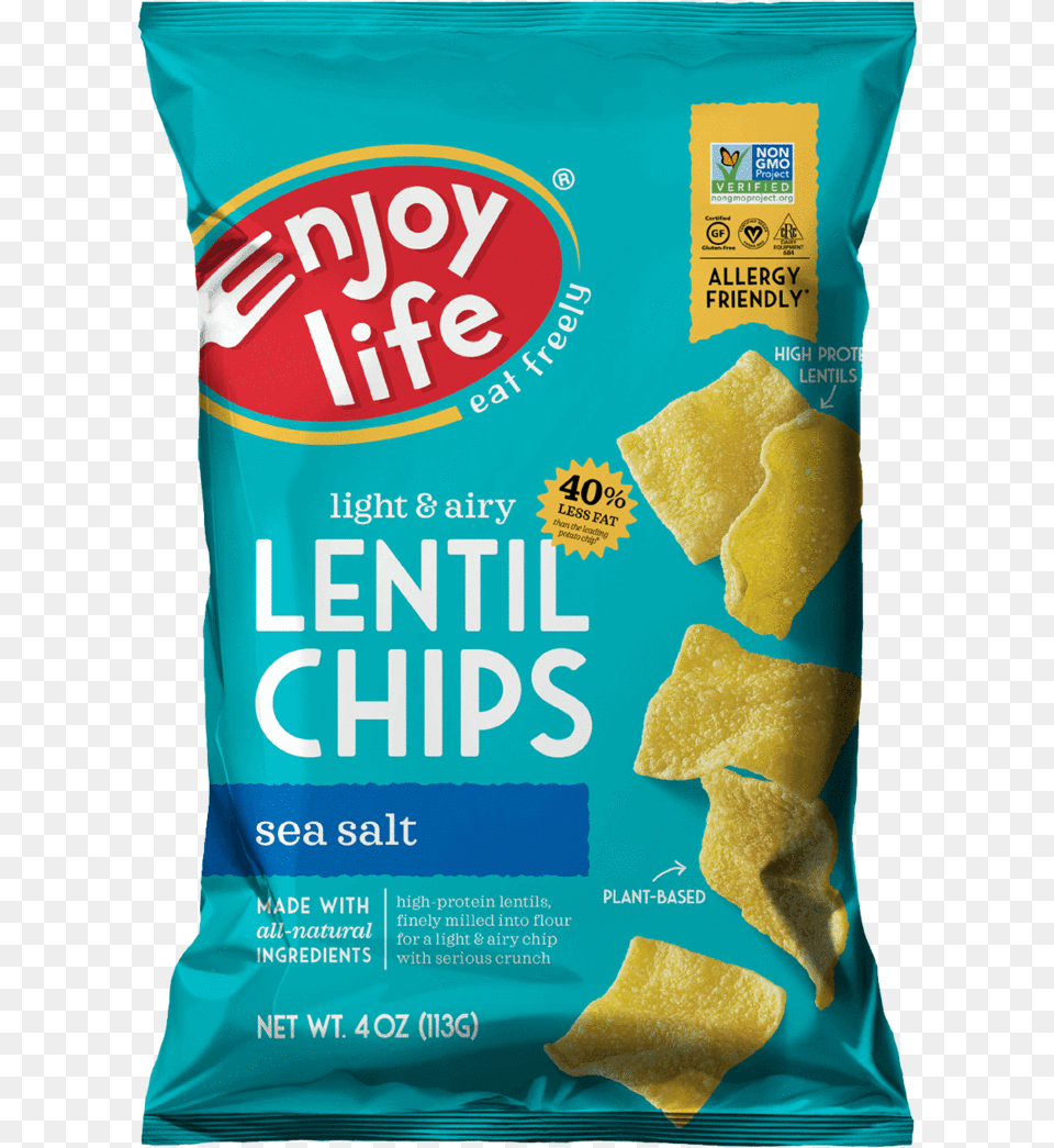 Enjoy Life Lentil Chips Sea Salt, Food, Snack Free Png Download