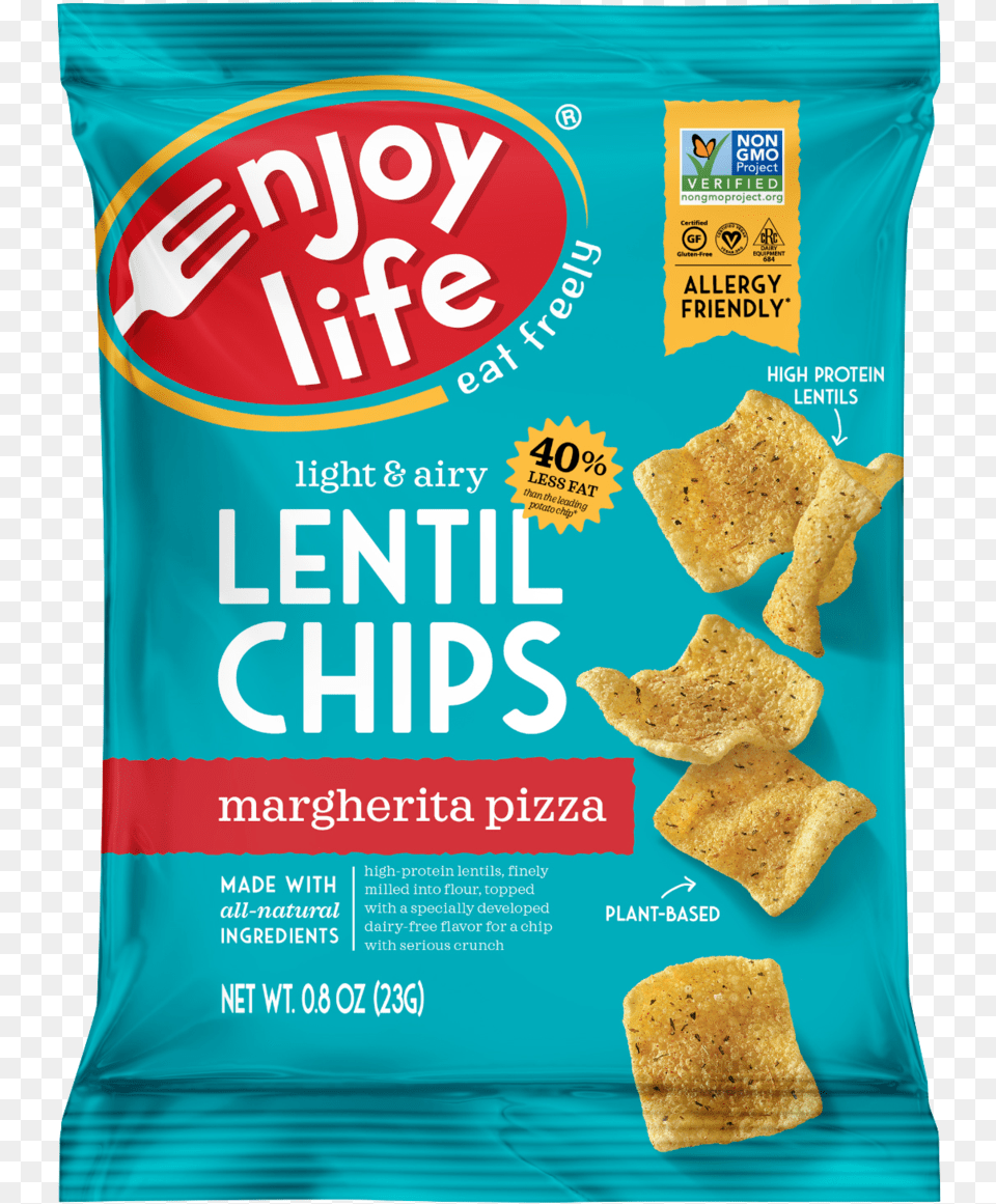 Enjoy Life Lentil Chips Sea Salt, Food, Snack, Bread, Cracker Png Image
