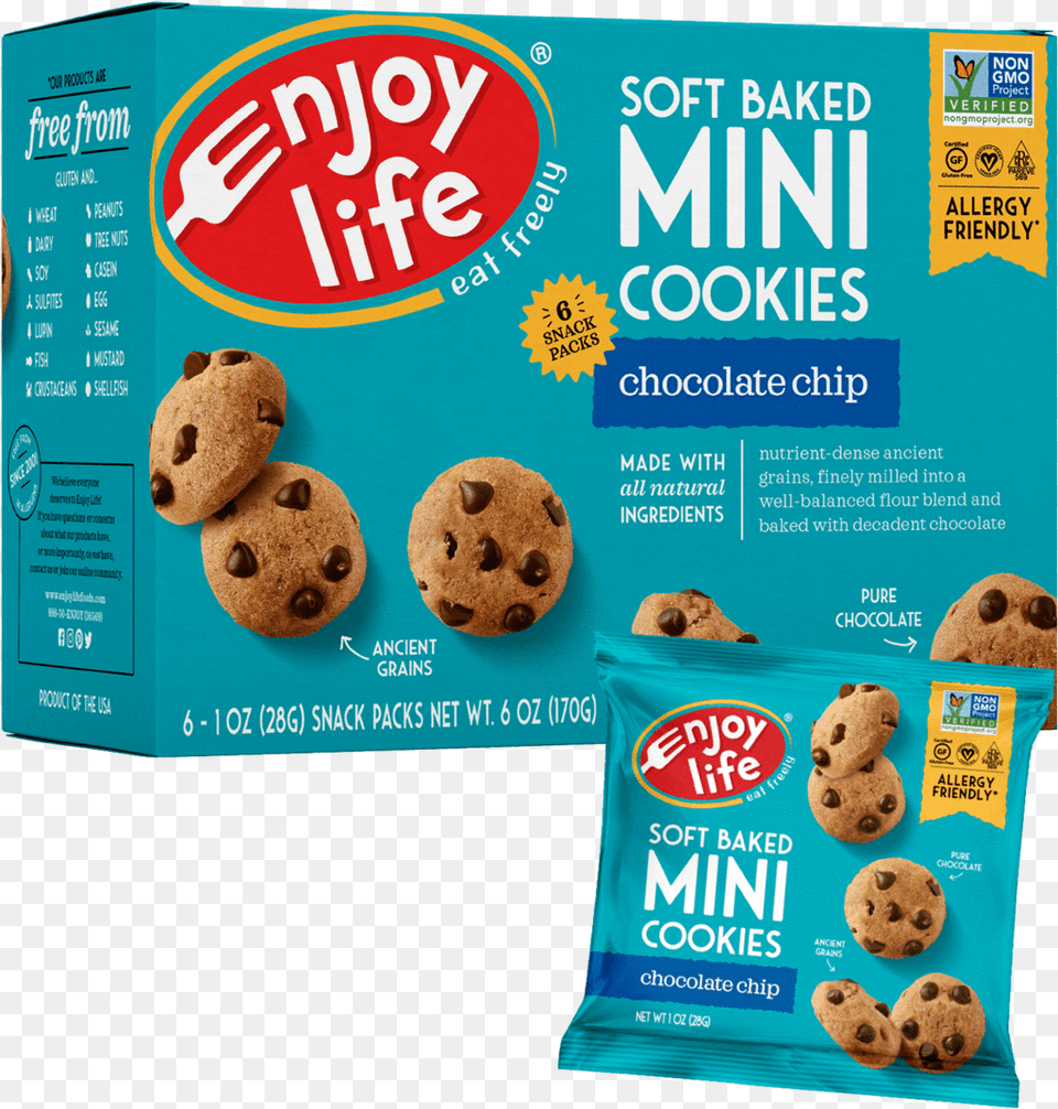 Enjoy Life Mini Cookies, Cookie, Food, Sweets, Toy Free Transparent Png