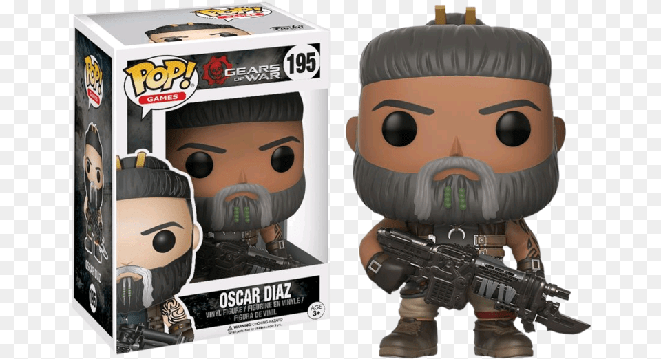 Enlarge Funko Pop Gears Of War, Firearm, Gun, Weapon, Face Free Png Download