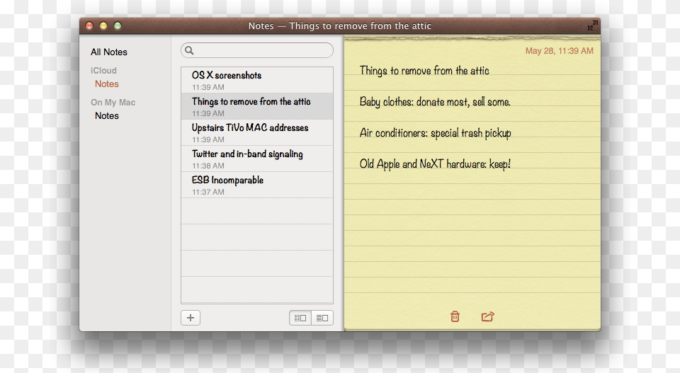 Enlarge Os X Notes, Page, Text, File Png Image
