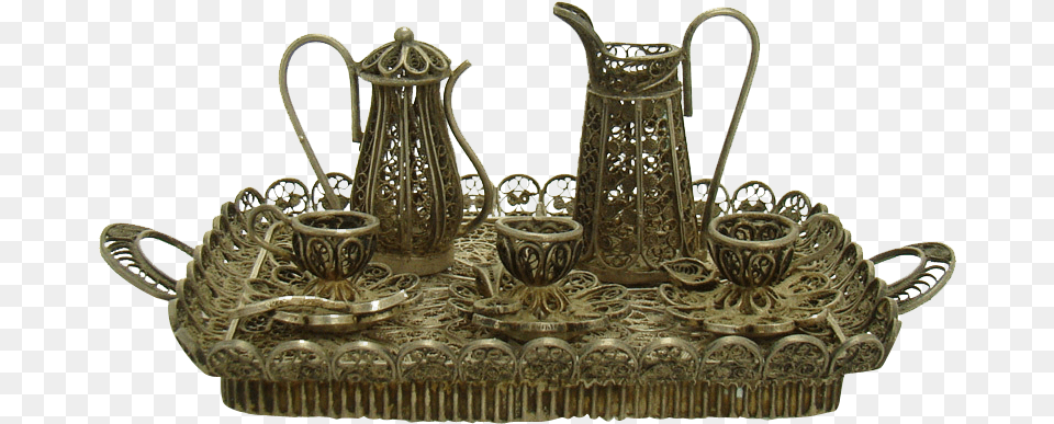 Enlarge Tea Set, Jug, Bronze, Cup, Pottery Free Transparent Png