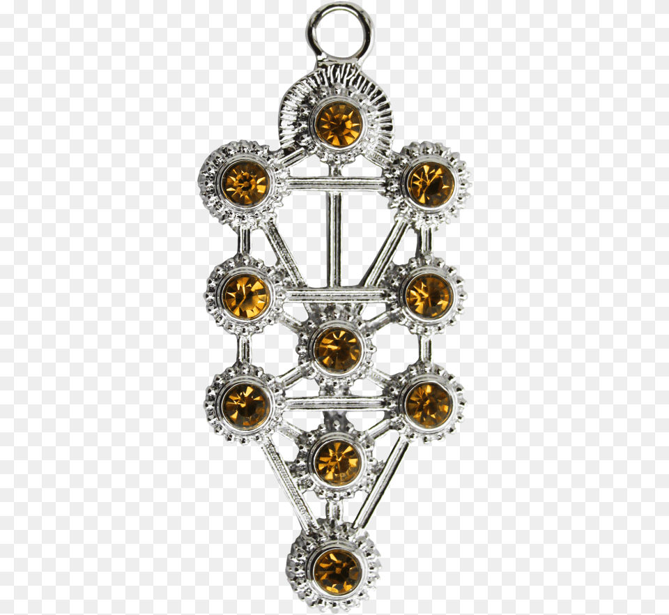 Enlightenment Kaballah Amulet Necklace Map Of The Spiritual Body, Accessories, Chandelier, Lamp, Jewelry Free Png Download