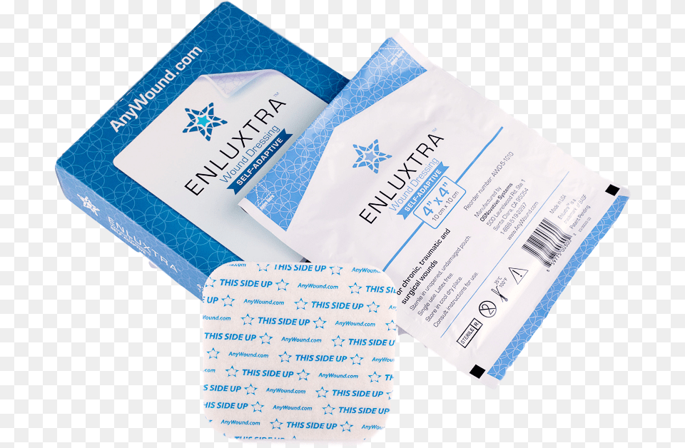Enluxtra Wound Dressing Self Adaptive Drug Test, Text, Business Card, Paper Png Image