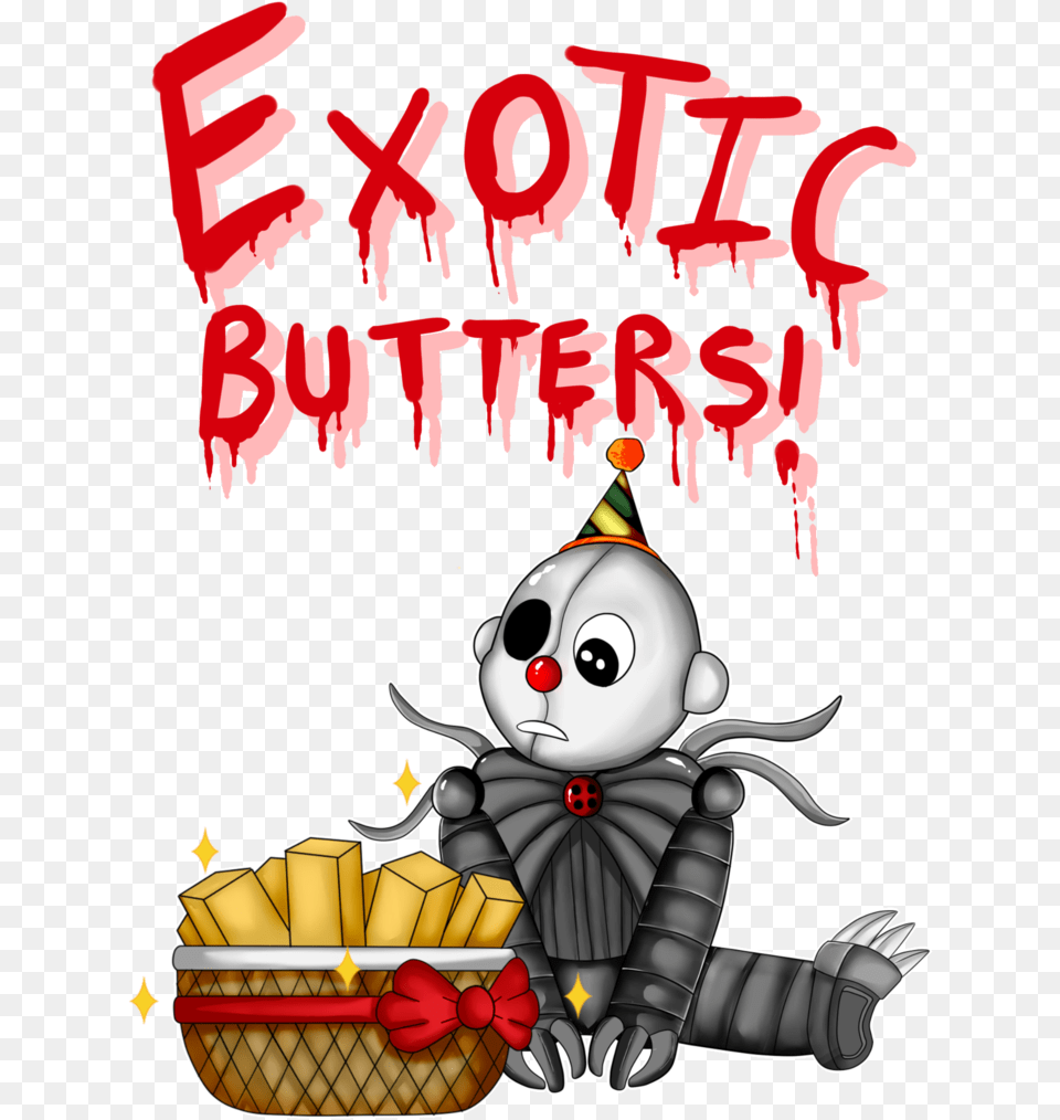 Ennard And The Butters By Aggablaze Darwel9 Ennard And Exotic Butters, Baby, Person, Animal, Bird Png