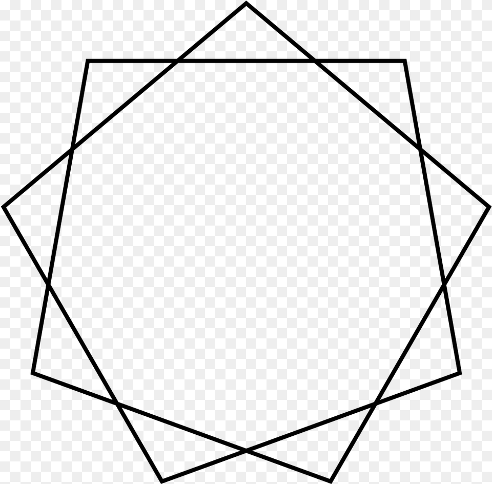 Enneagram Geometry, Gray Png Image