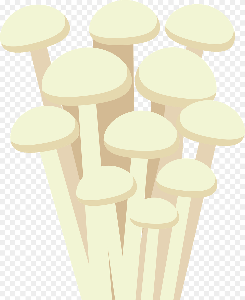 Enokitake Mushroom Velvet Shank Mushroom Clipart, Fungus, Plant, Agaric, Chandelier Png