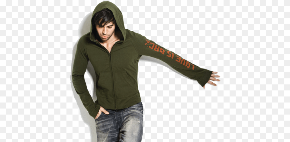 Enrique Iglesias Clipart Iglesias Enrique Iglesias Love Is Back, Clothing, Hood, Hoodie, Knitwear Png Image