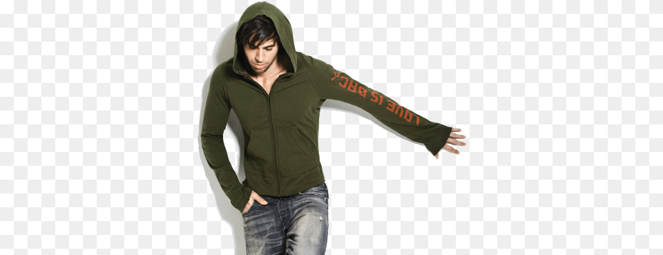 Enrique Iglesias Enrique Iglesias Love Is Back, Clothing, Hood, Hoodie, Knitwear Png Image