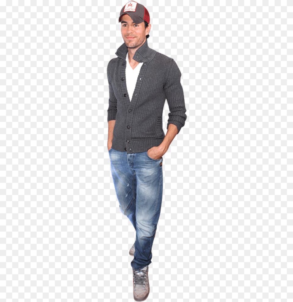 Enrique Iglesias Walking Subeme La Radio Letra, Vest, Sweater, Pants, Knitwear Png Image