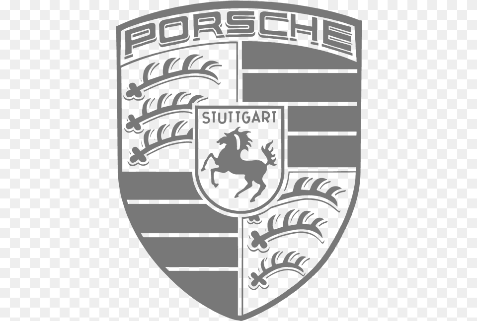 Enrique Luis Sardi Porsche Logo Black And White, Emblem, Symbol, Armor, Baby Png