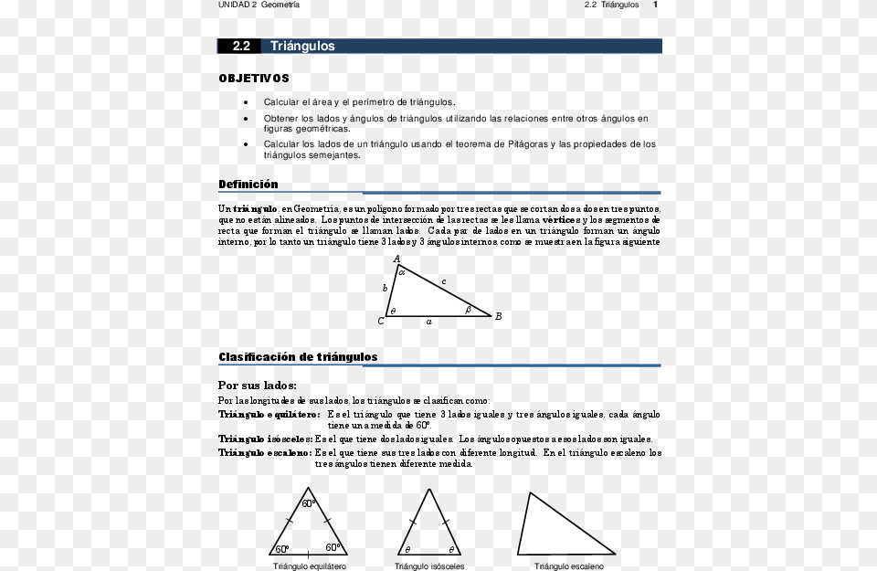 Ensayo De Las Clasificacion De Los Triangulos, Triangle Free Png Download