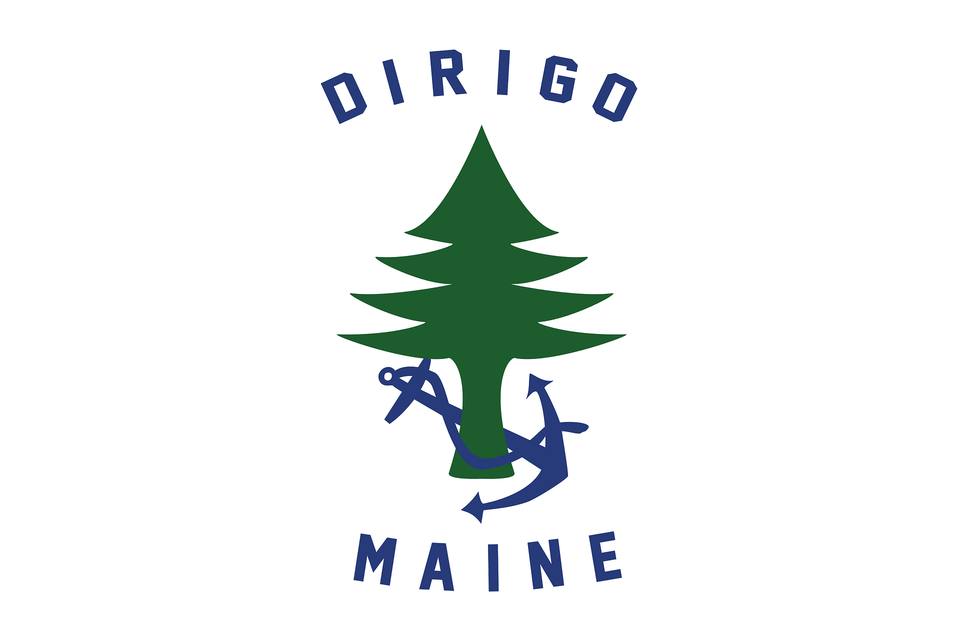 Ensign Of Maine Clipart, Logo Free Png