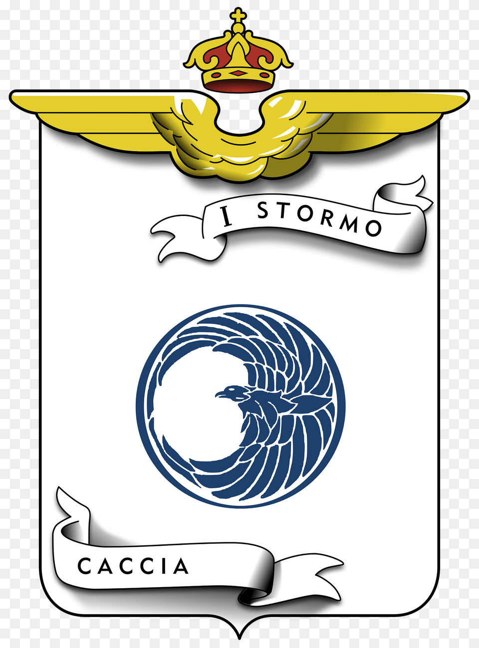 Ensign Of The 1 Stormo Caccia Of The Italian Air Force 1923 1925 Clipart, Logo, Emblem, Symbol, Text Png Image