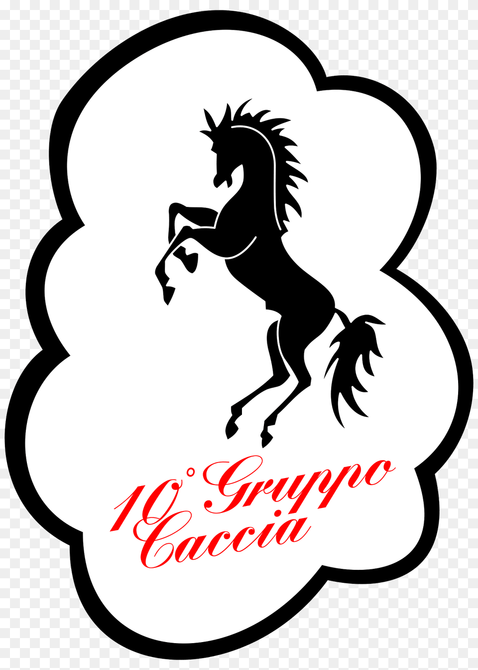 Ensign Of The 10 Gruppo Of The Italian Air Force Clipart, Silhouette, Stencil, Book, Publication Free Png
