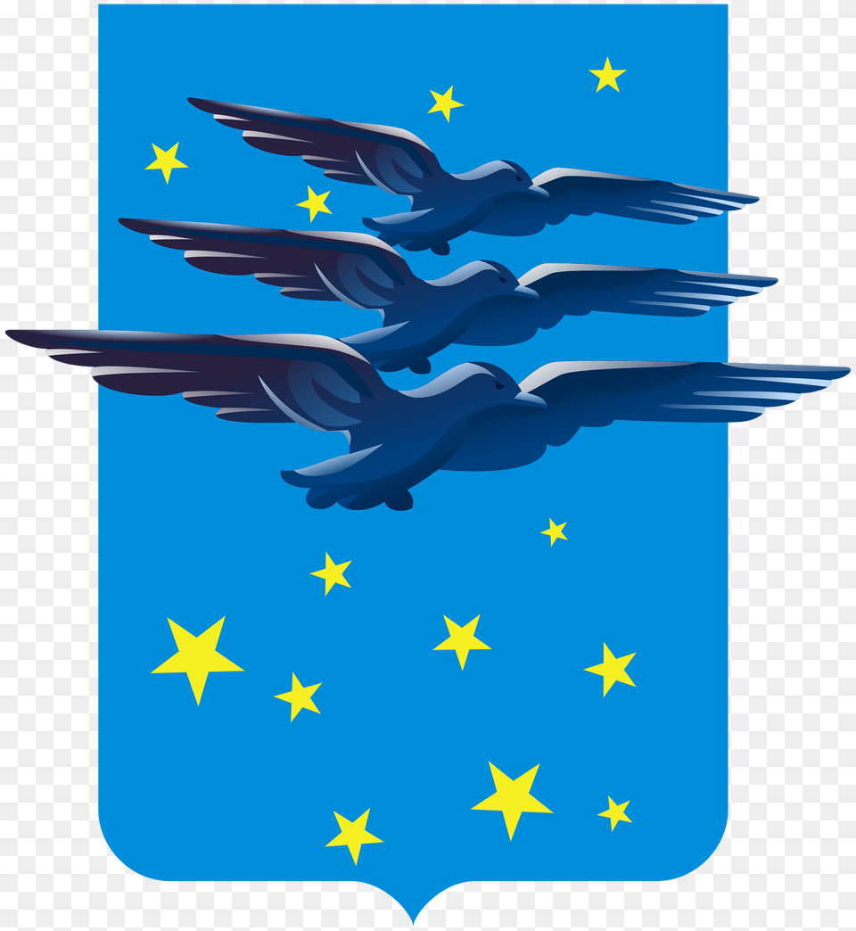 Ensign Of The 14 Stormo Bt Of The Italian Air Force Clipart, Symbol, Flying, Animal, Bird Free Png