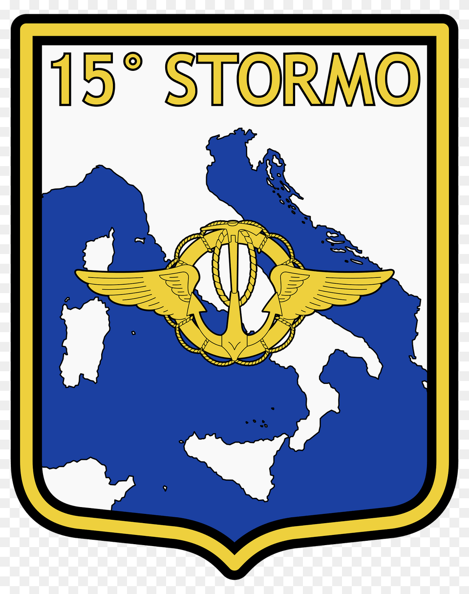 Ensign Of The 15 Stormo Of The Italian Air Force Clipart, Logo, Badge, Symbol, Emblem Free Png Download