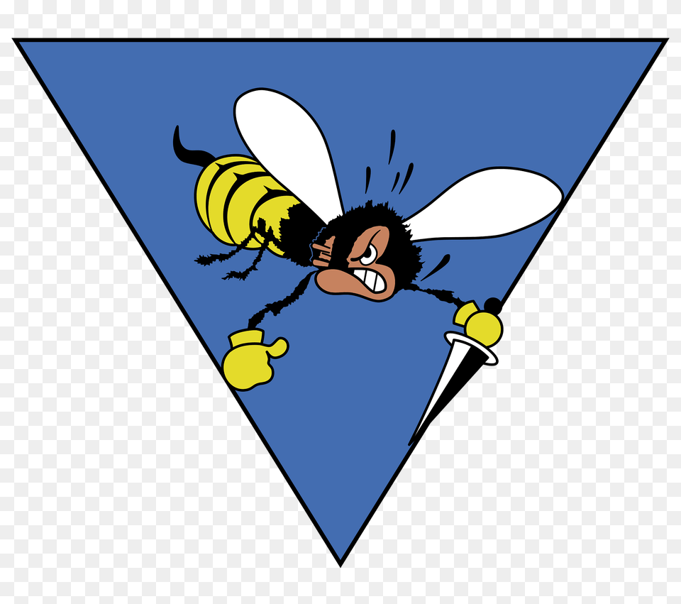 Ensign Of The 21 Gruppo Angry Wasp Of The Italian Air Force Clipart, Animal, Bee, Insect, Invertebrate Free Transparent Png