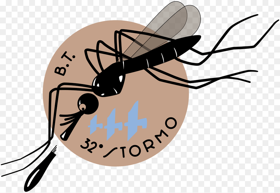 Ensign Of The 32 Stormo Bt Of The Italian Air Force Clipart, Animal, Insect, Invertebrate, Mosquito Free Transparent Png