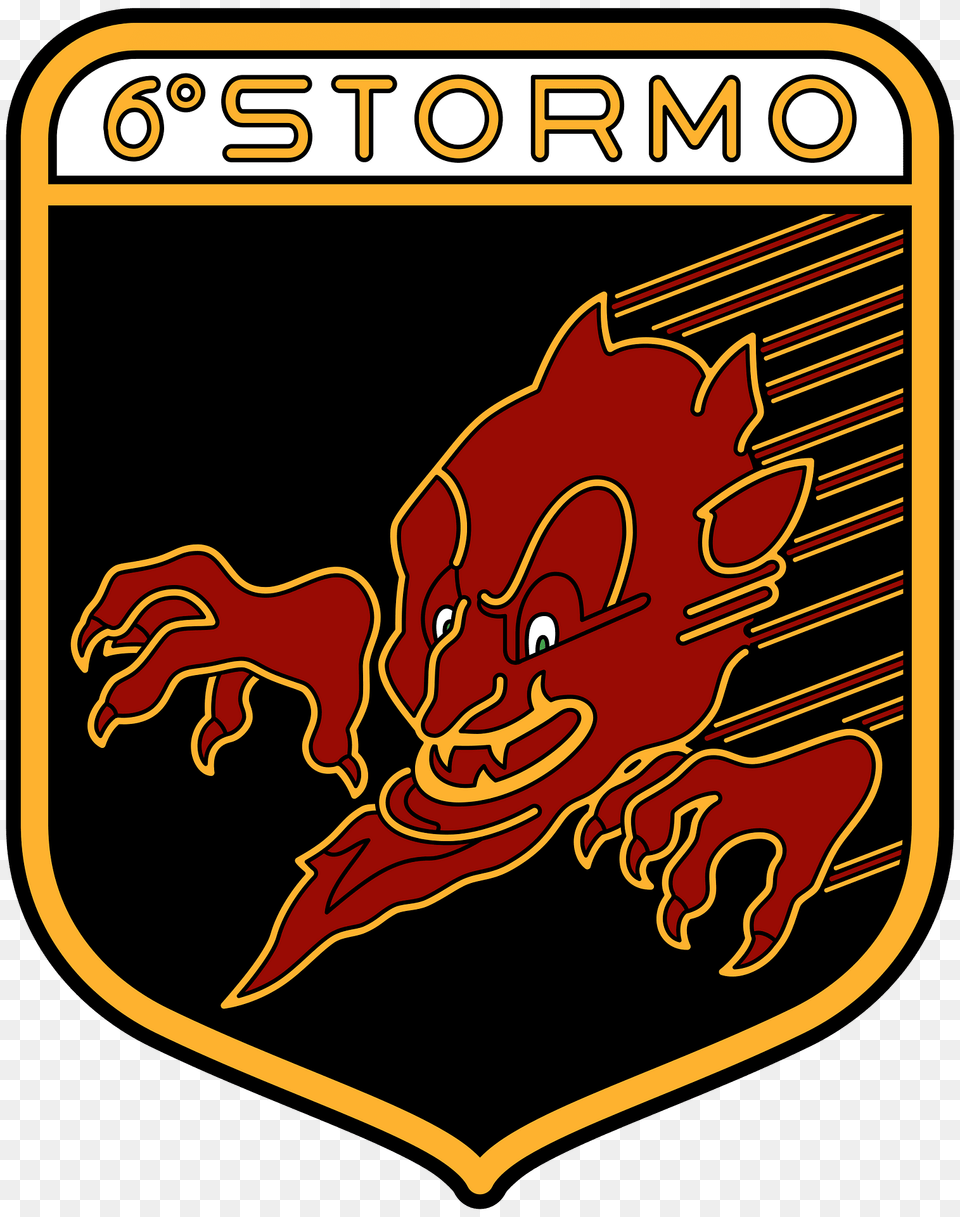 Ensign Of The 6 Stormo Of The Italian Air Force Clipart, Logo, Emblem, Symbol, Dynamite Free Transparent Png