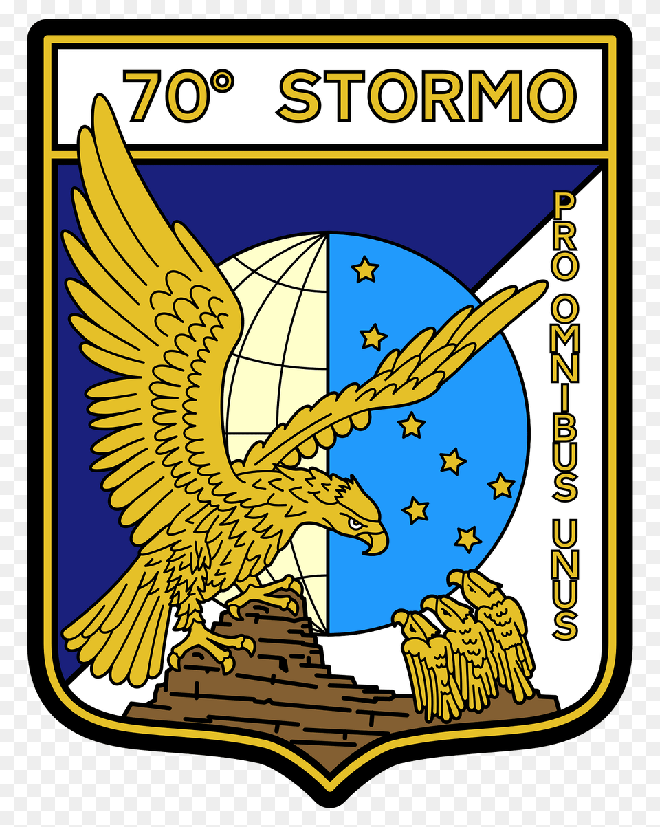 Ensign Of The 70 Stormo Of The Italian Air Force Clipart, Emblem, Symbol, Badge, Logo Free Transparent Png