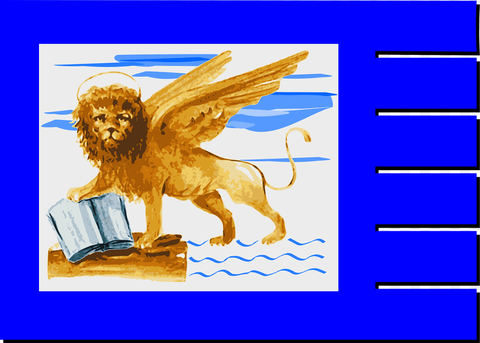 Ensign Of The 71 Gruppo Of The Italian Air Force 1932 1973 Clipart, Art, Animal, Mammal, Lion Png Image