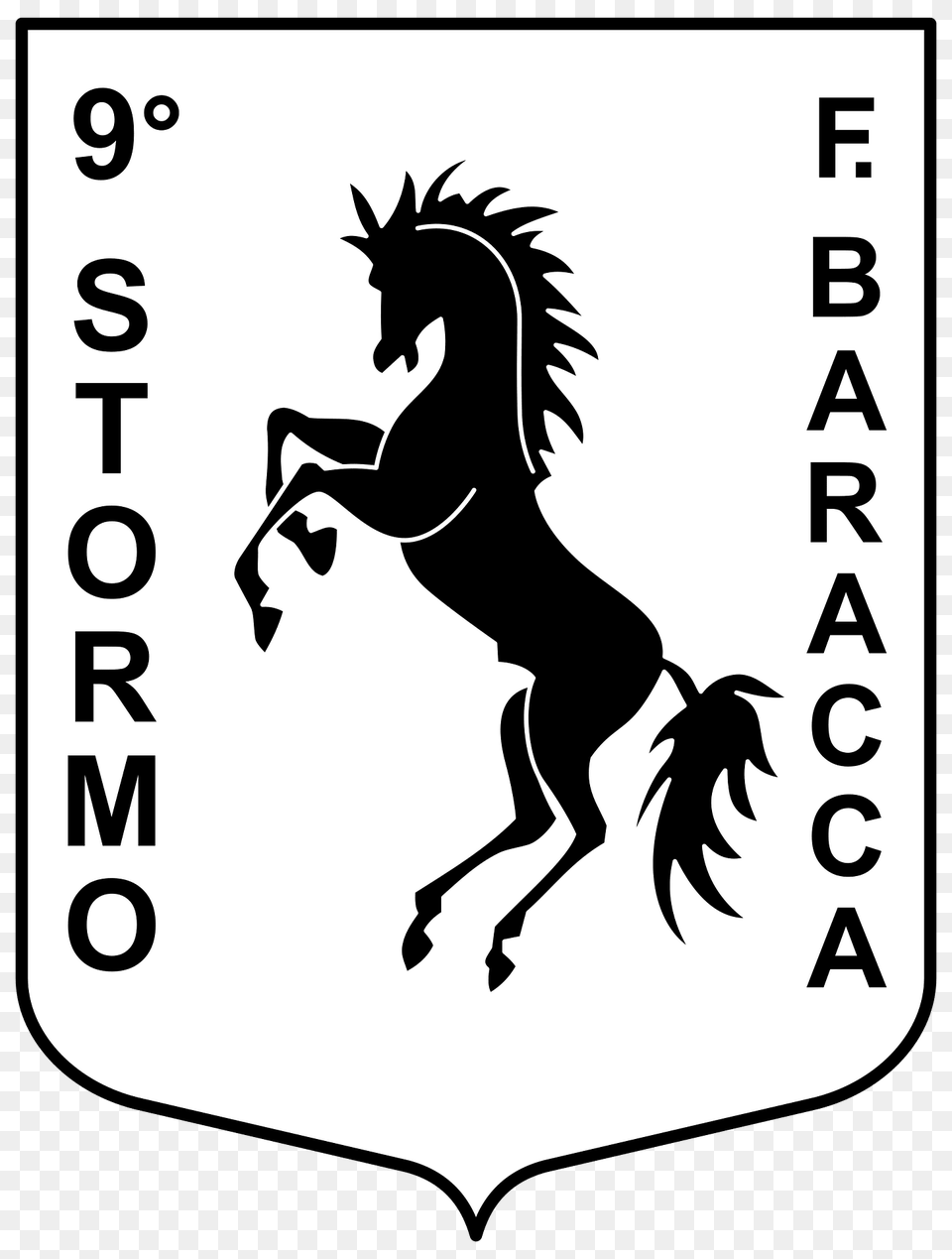 Ensign Of The 9 Stormo Of The Italian Air Force Clipart, Stencil, Baby, Person Png