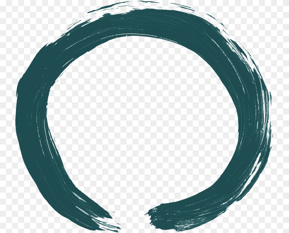 Enso Nobkgrd Teal Circle Png Image