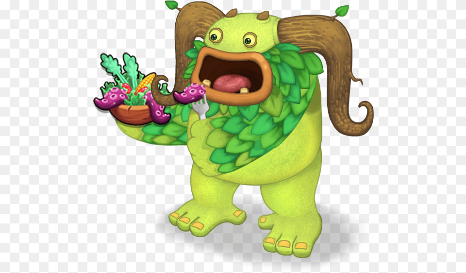 Entbrat And Big Salad My Singing Monsters Food, Animal, Dinosaur, Reptile Free Transparent Png