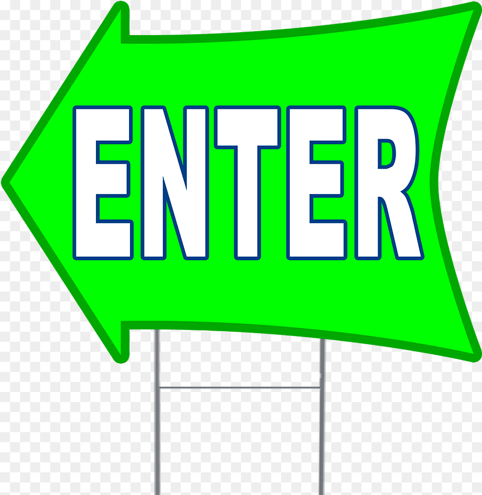 Enter 2 Sided Arrow Yard Sign, Architecture, Building, Hotel, Symbol Free Png