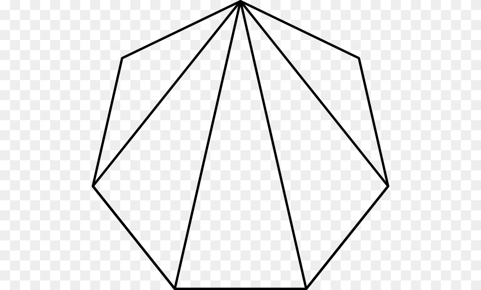 Enter Source Here Triangles In A Heptagon, Gray Png Image